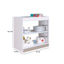 Ver imagem 4 de Cômoda Multiuso Trocador de Fraldas 85cm Branco