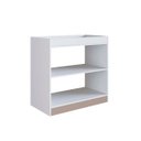 Ver imagem 3 de Cômoda Multiuso Trocador de Fraldas 85cm Branco