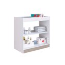 Ver imagem 2 de Cômoda Multiuso Trocador de Fraldas 85cm Branco