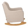 Poltrona de Amamentação Aquila Balanço + Puff - Élpis Móveis - Linho Bege - 4