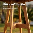 Ver imagem 6 de Mesa Bistrô Alta Redonda 80cm Madeira Maciça Área Externa Varanda Gourmet – Arveni