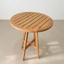 Ver imagem 7 de Mesa Bistrô Alta Redonda 80cm Madeira Maciça Área Externa Varanda Gourmet – Arveni