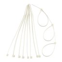 Ver imagem 1 de Kit 10 Abraçadeira Plástica Nylon Bca 250,0 X 4,8mm X 100 Pç