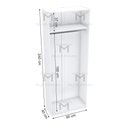Ver imagem 5 de MÓDULO CLOSET 2,40A CABIDEIRO M251.B (CLOSET, LOJA, CASA) MUNDI MOVEIS