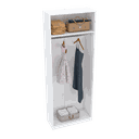 Ver imagem 1 de MÓDULO CLOSET 2,40A CABIDEIRO M251.B (CLOSET, LOJA, CASA) MUNDI MOVEIS
