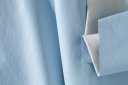 Ver imagem 3 de Poltrona Womb Chair com Puff em Couro Ecológico - Azul