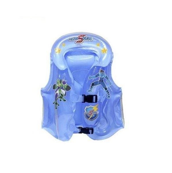 COLETE INFLÁVEL INFANTIL TRANSLUCIDO HERO SQUAD - Azul - 1