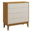 Ver imagem 4 de Quarto de Bebê 4 Portas com Cômoda Gaveteiro Elfe Classic e Berço Americano Danny Areia Savana