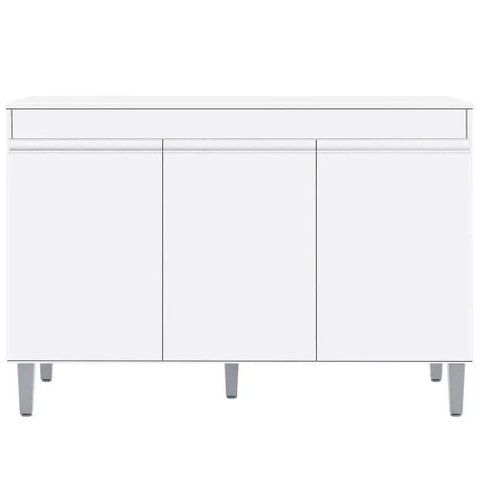 Balcão Gabinete Cozinha 120cm Manu 3 Portas sem Tampo Ajl