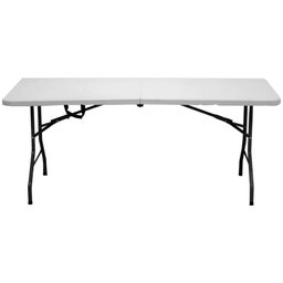 Mesa Dobrável Portátil Vira Maleta 1.80m Camping Praia - 4