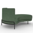 Ver imagem 7 de Sofá Chaise Longue Sala de Estar Living Lucca Direito D02 Couríssimo Verde B-89 - Lyam Decor