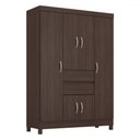 Ver imagem 2 de Guarda-roupa Casal Ecom Ii 6 Portas Café Touch - Demóbile