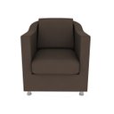 Ver imagem 3 de Kit 2 Poltronas Decorativas Tilla Suede Marrom