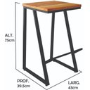 Ver imagem 4 de Banqueta de Aço com Assento Maciço