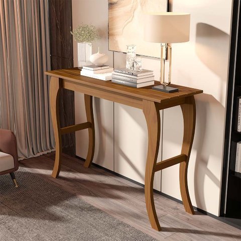 Aparador Rústico de Madeira para Cantinho do Café Castanho