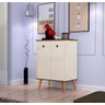 Buffet Aparador Dream 2 Portas - Off-White/ Madeira - 1
