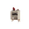 Buffet Aparador Dream 2 Portas - Off-White/ Madeira - 3