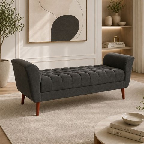 Recamier Grécia 180 cm Confortável para Espaço de Leitura