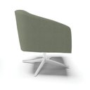 Ver imagem 4 de Poltrona Decorativa Base Giratória Cromada Stella Bouclê D03 - D'Rossi