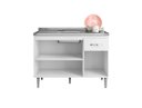 Ver imagem 3 de Gabinete de Cozinha Gabriela 120cm Amêndoa/branco S/tampo - Ajl Móveis