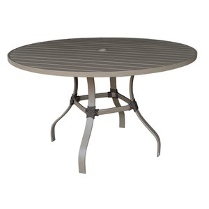 Mesa Ripada com Furo para Ombrelone (1,20 Metros) Marrom