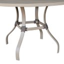 Ver imagem 2 de Mesa Ripada com Furo para Ombrelone (1,20 Metros) Marrom