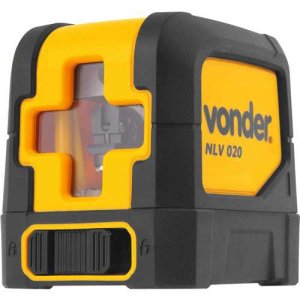 Nível a Laser 20 Metros 530nm Linhas Cruz Verde NLV 020 com Esquadro Vonder Profissional