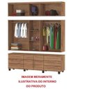 Ver imagem 2 de Roupeiro Triplex Guarda-Roupa Gavea Casal 12 Portas Canela