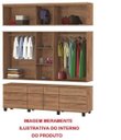 Ver imagem 2 de Roupeiro Triplex Guarda-Roupa Gavea Casal 12 Portas Canela