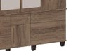 Ver imagem 2 de Guarda-Roupa Roupeiro Supre Triplex 9 Portas 7 Gavetas Espelho Cor Teca