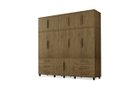 Ver imagem 1 de Roupeiro Triplex Guarda-Roupa Londres Casal 12 Portas Jacar