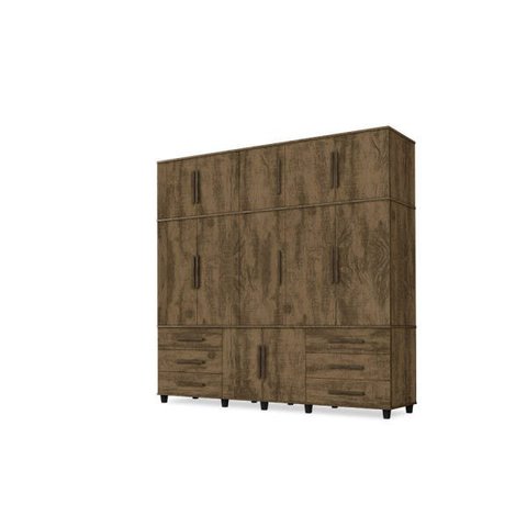 Roupeiro Triplex Guarda-Roupa Londres Casal 12 Portas Amend