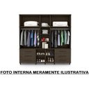 Ver imagem 2 de Roupeiro Triplex Guarda-Roupa Londres Casal 12 Portas Amend