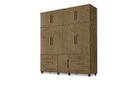 Ver imagem 1 de Roupeiro Triplex Guarda-Roupa Londres Casal 8 Portas Jacara