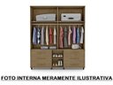 Ver imagem 2 de Roupeiro Triplex Guarda-Roupa Londres Casal 8 Portas Jacara