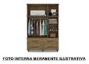 Ver imagem 4 de Roupeiro Triplex Guarda-Roupa Londres Casal 6 Portas Jacar