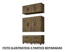 Ver imagem 3 de Roupeiro Triplex Guarda-Roupa Londres Casal 6 Portas Jacar