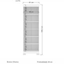 Ver imagem 4 de Armário Multiuso Para Quarto 2 Portas Star Branco - Santos Andirá