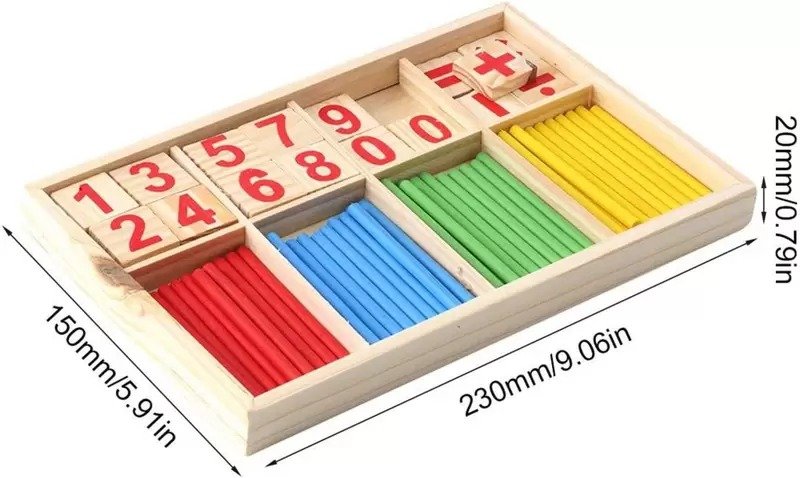 MATEMATICA INTELIGENTE MONTESSORI EM MADEIRA ALF - 2