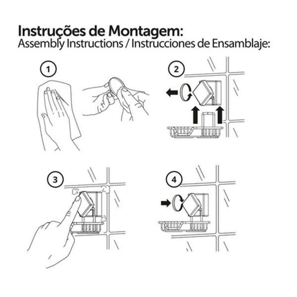 Porta Toalha/toalheiro De Aço Inox Fixação Ventosa | Future - 4