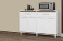 Ver imagem 4 de Balcão de Cozinha Letícia Plus Branco Flex com 4 Portas