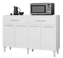 Ver imagem 1 de Balcão de Cozinha Letícia Plus Branco Flex com 4 Portas