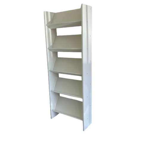 Estante Armário Expositor Organizador para Livros, Revistas, Quadros. com 5 Prateleiras - Branco