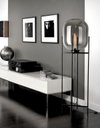 Ver imagem 3 de Luminária de Chão Piso 160cm Globo Vidro Fumê Cinza Espelhada Coluna Pedestal Lv-ash-5 Gimpo