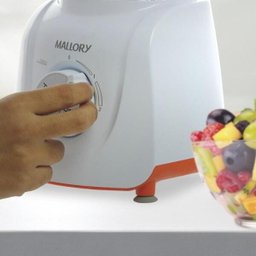 Liquidificador Mallory Flash Mix Copo de Plástico, 2 Velocidades + Pulsar, 450W, Branco, 110V - - 4