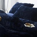 Ver imagem 5 de Jogo de Cama Casal King 6 Peças Edredom Pelúcia Marinho