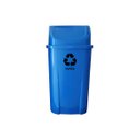 Ver imagem 1 de Lixeira Coleta Seletiva 60L Basculante - Azul