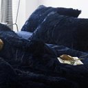 Ver imagem 4 de JOGO DE CAMA SOLTEIRO KING 6 PEÇAS EDREDOM PELÚCIA MARINHO