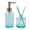 Porta Sabonete Líquido e Difusor Vidro com 3 Palitos Azul Rojemac - 1