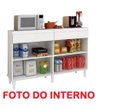 Ver imagem 3 de Balcão Cozinha Madri 4 Portas + 2 Gavetas Cor Branco Brilho